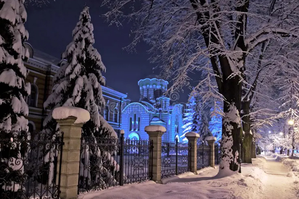winter scene Banja Luka